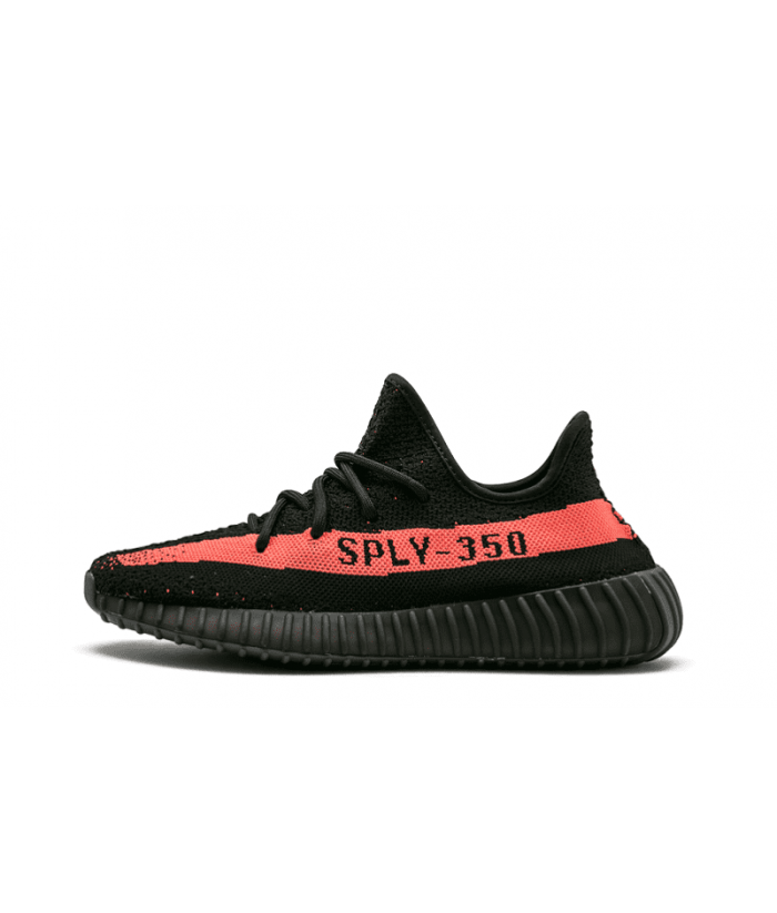 fake yeezy boost 350 black and red