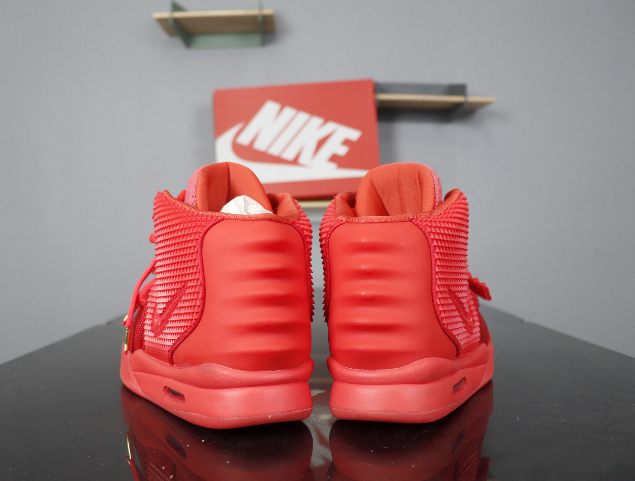 Fake hign top Nike Air Yeezy 2 Red 